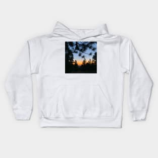 Sunrise through Pines Kids Hoodie